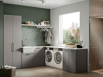MINERVA 07 - Sectional laundry room cabinet by Edoné by Agorà - view 2